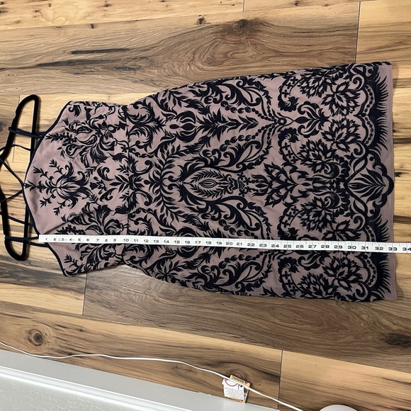 BCBG Generation Size 10‎ Lace Cocktail Midi Sleeveless Dress Fairy Embroidered - Picture 10 of 11